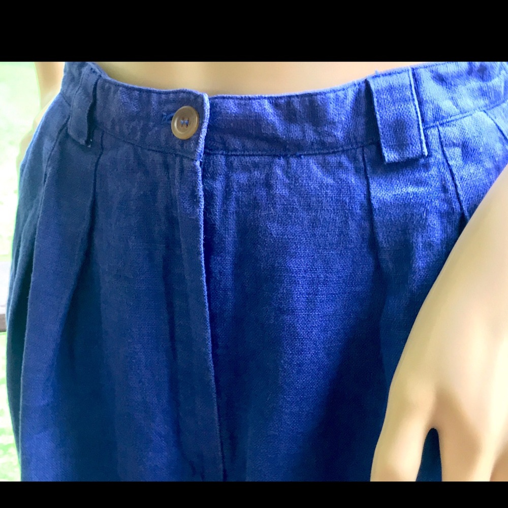 ▪️VTG▪️LIZ CLAIBORNE▪️1980’s Purple Linen Shorts - Picture 3 of 6